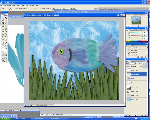 Creation of Daisy Fish: Step 9